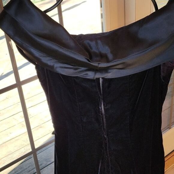 L.A. Glo Embellished Vintage Vneck Event Zippered Sleeveless Maxi Sz. 7/8 Dress - Picture 6 of 13